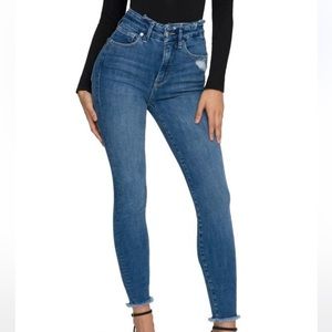 Good American Good Waist high rise skinny jeans size 28 // 6